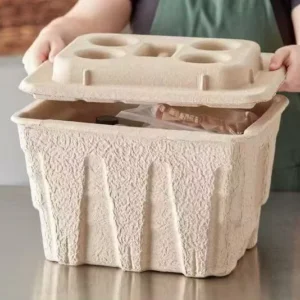 Biodegradable ECO Friendly Pulp Storage Box Packaging Is Suitable for Cosmetic Storage Clothing Storage