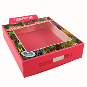 Custom Windowing Design Colorful Paper Gift Packaging Box