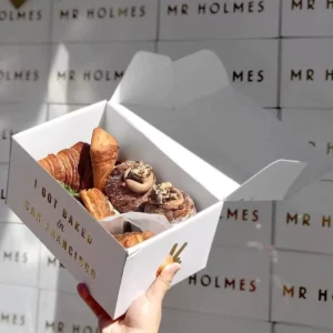 High Quality Custom Printed Donut Cake Cookies Box Luxury Biscuit Gift Food Sweet Pastry Paper Packaging Box