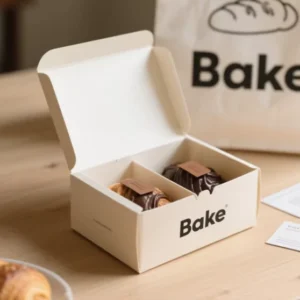 Square Cake Sandwich Bakery Paper Packaging Boxes Takeout Cake Biscuit Cookie Donut Box Packaging With Logo